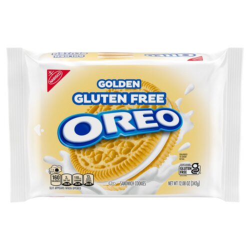 Nabisco Oreo Golden Gluten Free Sandwich Cookies, 12.08