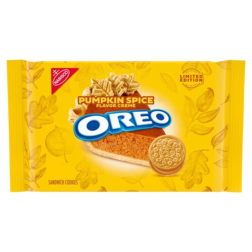 Nabisco Oreo Pumpkin Spice Flavor Creme Sandwich Cookies Limited Edition, 10.68 oz