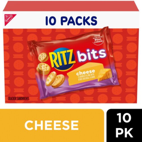 Nabisco Ritz Bits Cheese Cracker Sandwiches, 1 oz, 10 count