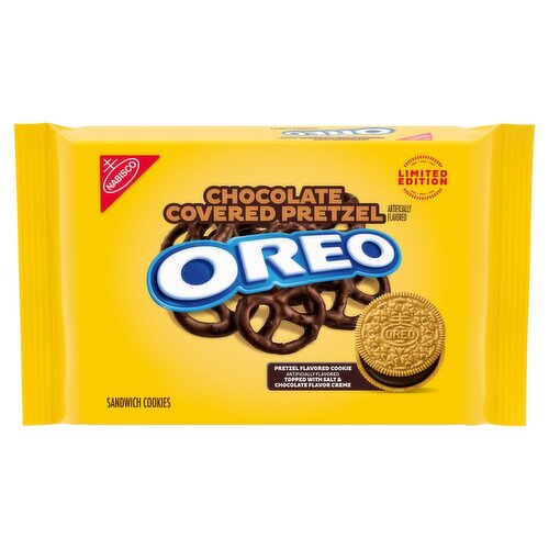 Oreo Chocolate Covered Pretzel Sandwich Cookies Limited Edition, 10.68 oz