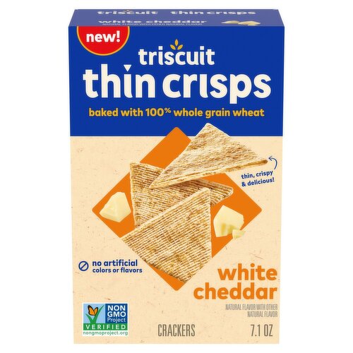 Triscuit White Cheddar Thin Crisps Crackers, 7.1 oz