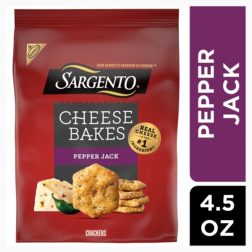 Nabisco Sargento Pepper Jack Cheese Bakes Crackers, 4.5 oz