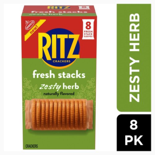 Nabisco Ritz Fresh Stacks Zesty Herb Crackers, 8 count, 11.8 oz