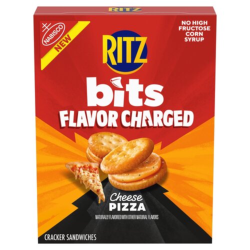 Nabisco Ritz Cheese Pizza Bits Flavor Charged Cracker Sandwiches, 8.8 oz