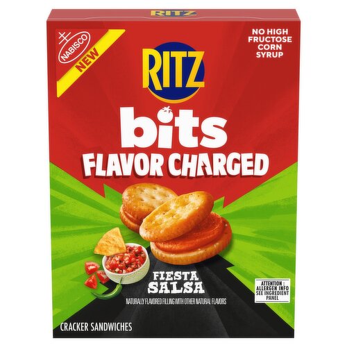 Ritz Bits Flavor Charged Fiesta Salsa Cracker Sandwiches, 8.8 oz