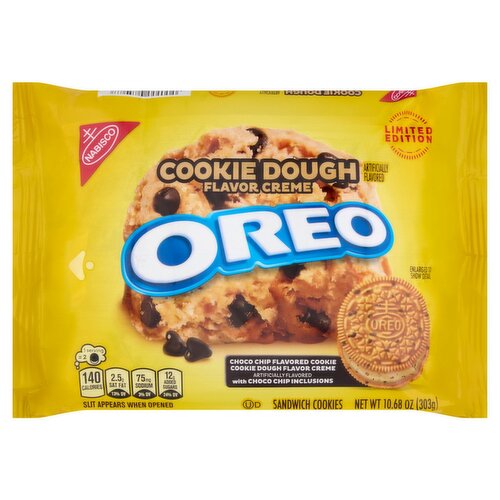 Nabisco Oreo Cookie Dough Flavor Creme Sandwich Cookies Limited Edition, 10.68 oz