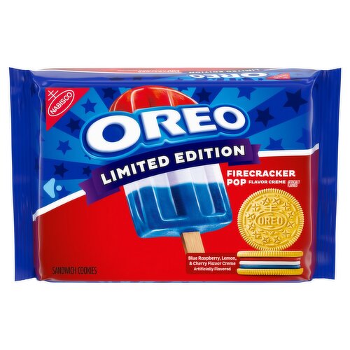 Nabisco Oreo Firecracker Pop Flavor Creme Sandwich Cookies Limited Edition, 11.46 oz