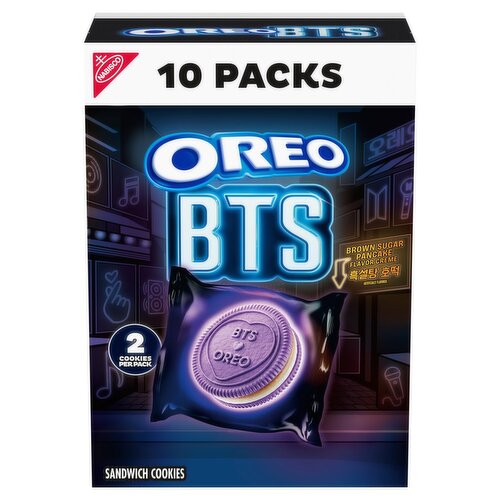 Oreo BTS Brown Sugar Pancake Flavor Creme Sandwich Cookies, 1.02 oz, 10 count