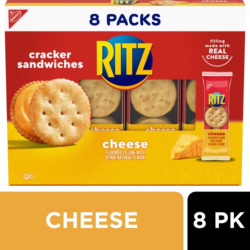 Nabisco Ritz Cheese Cracker Sandwiches, 1.35 oz, 8 count