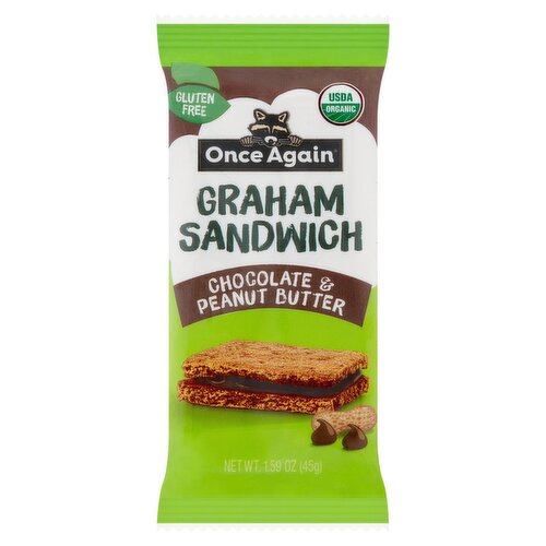 Once Again Chocolate & Peanut Butter Graham Sandwich, 1.59 oz