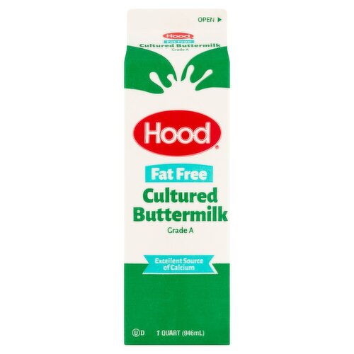 Hood Fat Free Cultured Buttermilk, 1 quart