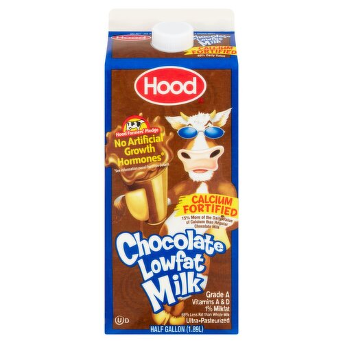 Hood Chocolate Lowfat Milk, half gallon