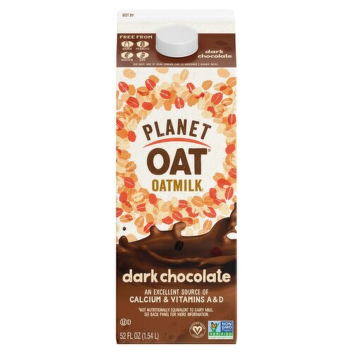 Planet Oat Dark Chocolate Oatmilk, 52 fl oz