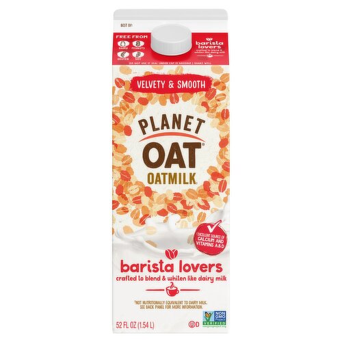 Planet Oat Velvety & Smooth Oatmilk, 52 fl oz