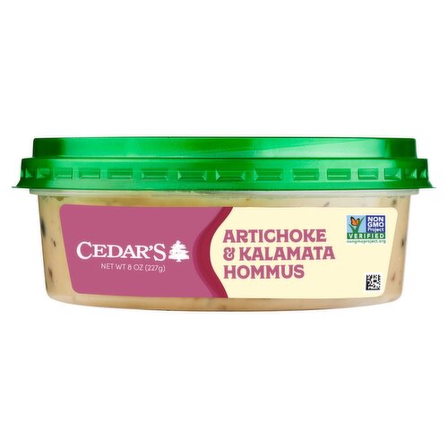 Cedar's Artichoke Kalamata Hommus, 8 oz