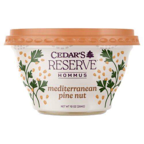 Cedar's Reserve Mediterranean Pine Nut Hommus, 10 oz