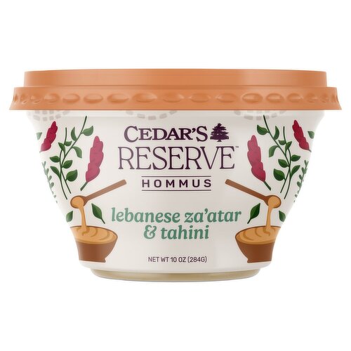 Cedar's Reserve Lebanese Za'atar & Tahini Hommus, 10 oz