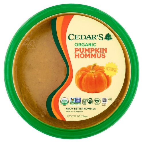 Cedar's Organic Pumpkin Flavor Hommus Limited Batch, 10 oz