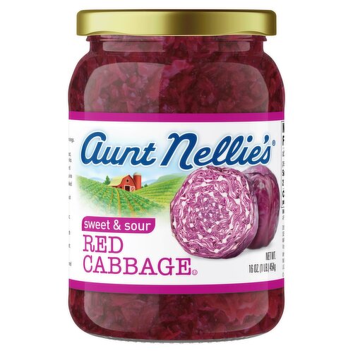 Aunt Nellie's Sweet & Sour Red Cabbage, 16 oz