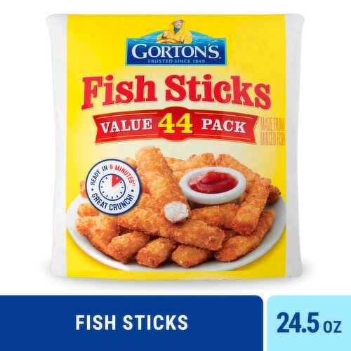 Gorton's Fish Sticks Value Pack, 44 count, 24.5 oz