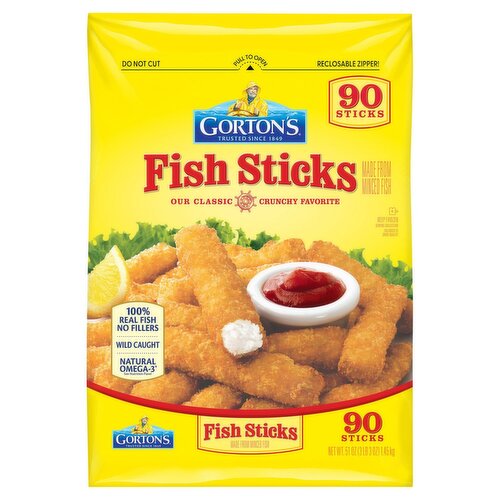 Gorton's Fish Sticks, 90 count, 51 oz