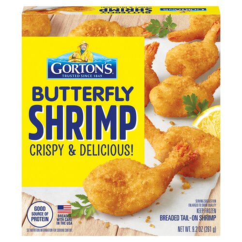 Gorton's Butterfly Breaded Tail-On Shrimp, 9.2 oz