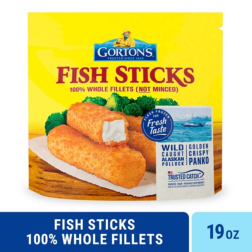 Gorton's Breaded Fish Sticks, 20 count, 19 oz