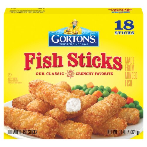 Gorton's Breaded Fish Sticks, 18 count, 11.4 oz