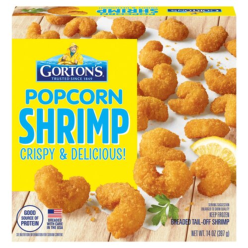 Gorton's Breaded Tail-Off Popcorn Shrimp, 14 oz