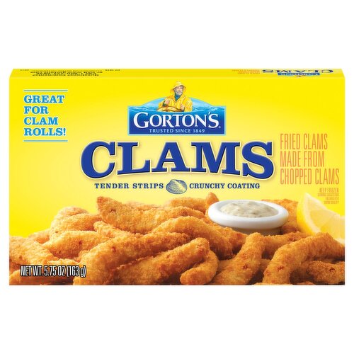 Gorton's Tender Strips Crunchy Coating Clams, 5.75 oz