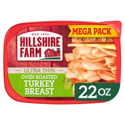 Hillshire Farm Ultra Thin Over Roasted Turkey Breast Mega Pack, 2 count, 11 oz