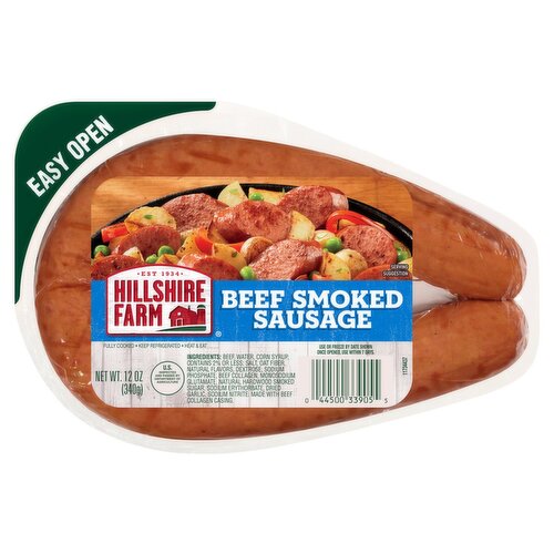 Hillshire Farm Beef Smoked Sausage 12 oz Fairway