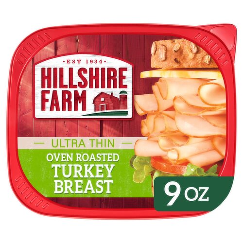 Hillshire Farm Ultra Thin Oven Roasted Turkey Breast, 9 oz