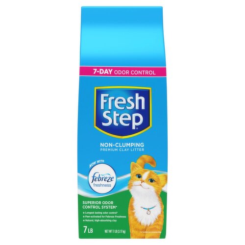 Fresh Step Non-Clumping Premium Clay Litter, 7 lb