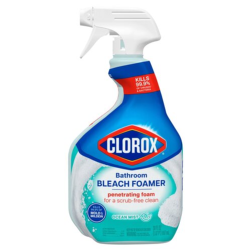 Clorox Ocean Mist Bathroom Bleach Foamer, 30 fl oz