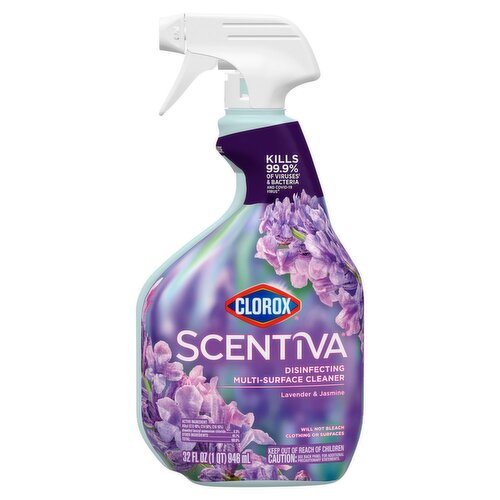 Clorox Scentiva Lavender & Jasmine Disinfecting Multi-Surface Cleaner, 32 fl oz