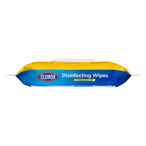 Clorox Crisp Lemon Disinfecting Wipes, 75 count, 1 lb 2.2 oz