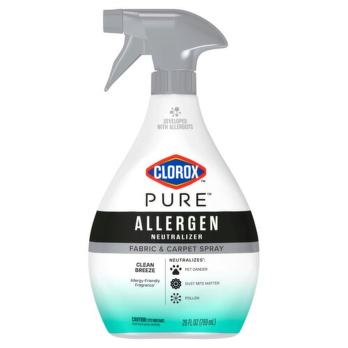 Clorox Pure Allergen Neutralizer Clean Breeze Fabric & Carpet Spray, 26 fl oz