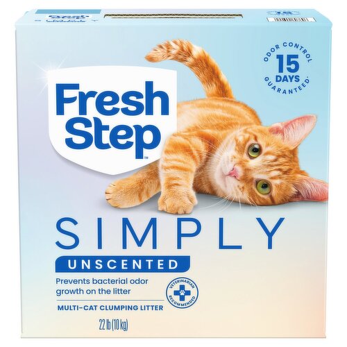 Fresh Step Simply Unscented Multi-Cat Clumping Litter, 22 lb