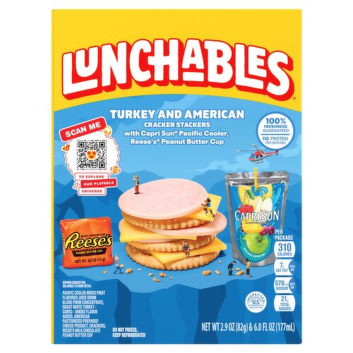 Lunchables Turkey and American Cracker Stackers, 2.9 oz