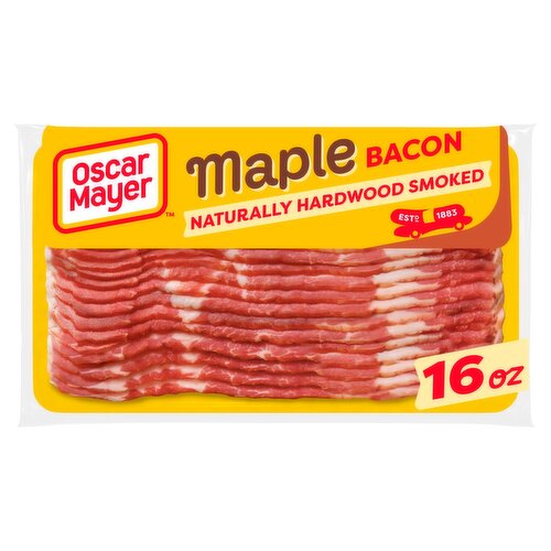 Oscar Mayer Naturally Hardwood Smoked Maple Bacon, 16 oz