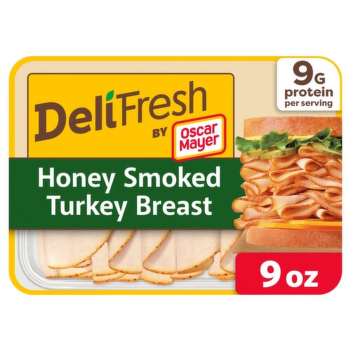 Oscar Mayer Deli Fresh Honey Smoked Turkey Breast, 9 oz