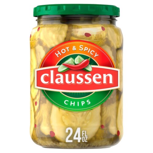 Claussen Hot & Spicy Chips, 24 fl oz