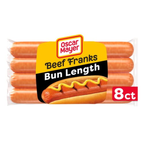 Oscar Mayer Bun-Length Beef Franks, 8 count, 15 oz
