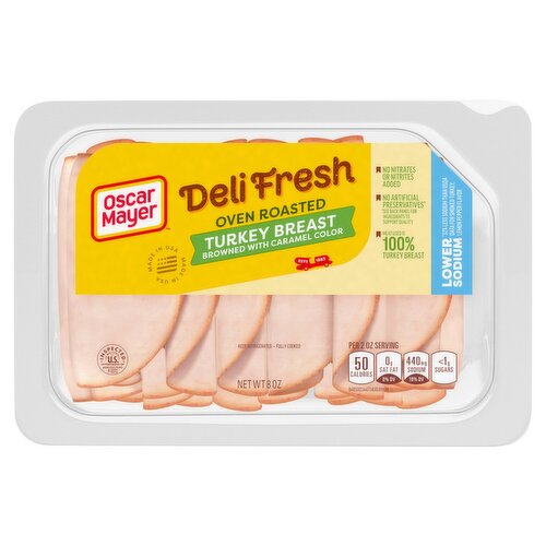 Oscar Mayer Deli Fresh Oven Roasted Turkey Breast, 8 oz