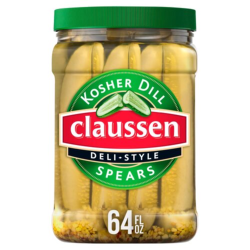 Claussen Deli-Style Kosher Dill Spears, 64 fl oz