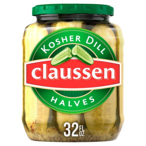 Claussen Kosher Dill Halves, 32 fl oz