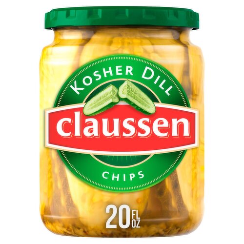 Claussen Kosher Dill Chips Pickle, 20 fl oz