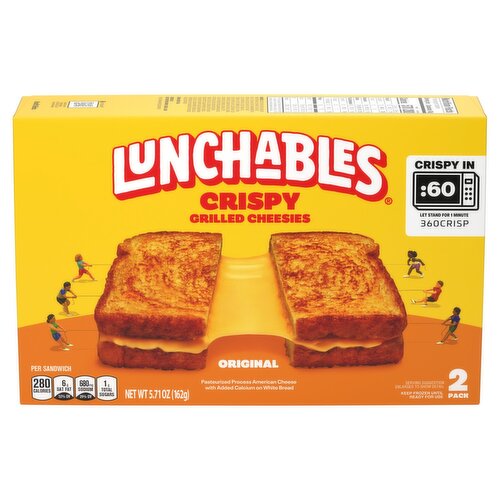 Lunchables Crispy Grilled Cheesies Original Sandwich, 2 count, 5.71 oz