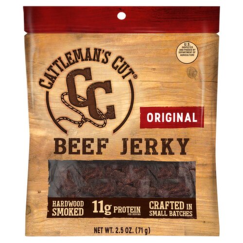 Cattleman's Cut Hardwood Smoked Original Beef Jerky, 2.5 oz